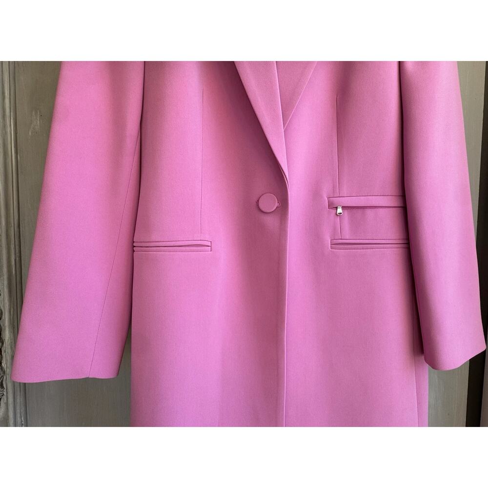 Judith & Charles Rae Pink Longline Blazer Dress Jacket Size 8 Made Canada $675 - Picture 9 of 15